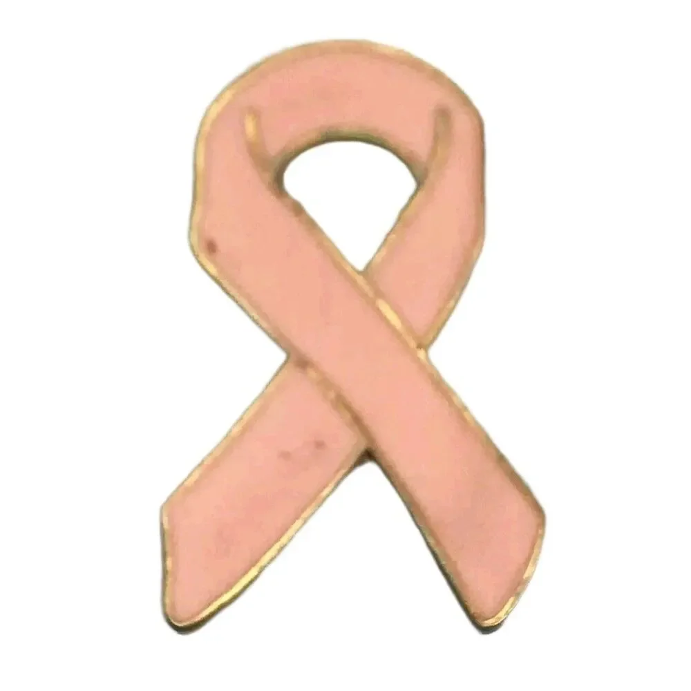 Pink Ribbon Metal Vintage Small Pin Breast Cancer Awareness
